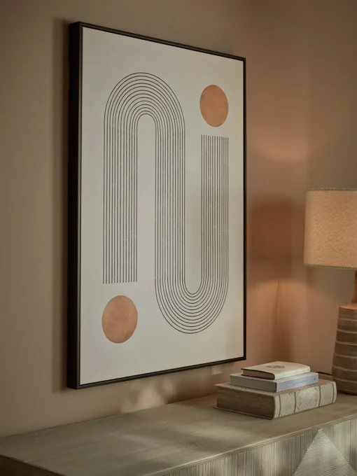 Cox & Cox Wall Art<Abstract Fineline Framed Wall Art