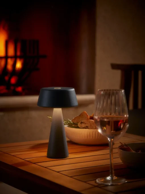 Cox & Cox Decorative Outdoor Lights|Decorative Outdoor Lights<Aldan Outdoor Table Lamp - Black