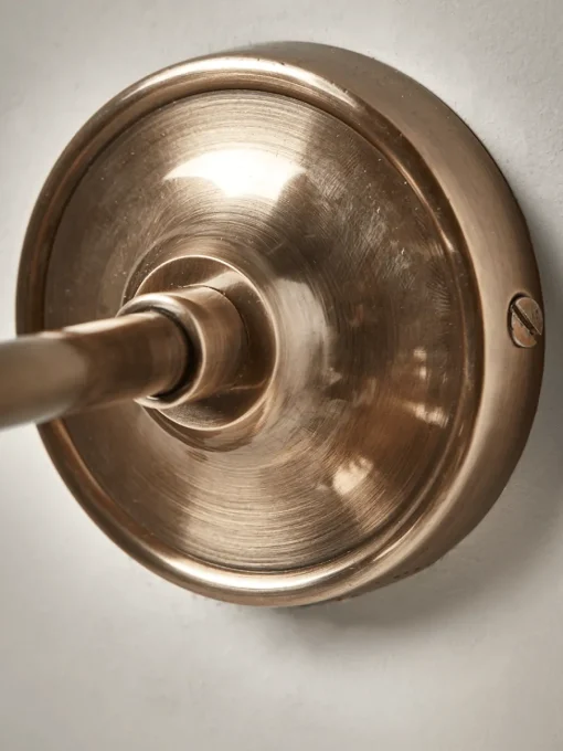 Cox & Cox Wall Lights<Antique Fluted Glass Wall Light - Brass