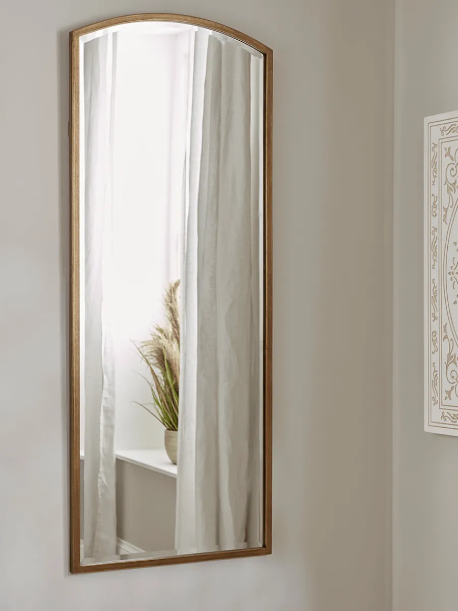 Cox & Cox Full Length Mirrors|Wall Mirrors<Antique Gold Arch Top - Full Length Mirror