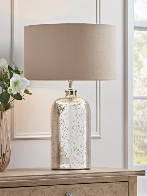 Cox & Cox Table Lamps<Aria Mercuried Glass Table Lamp - Large