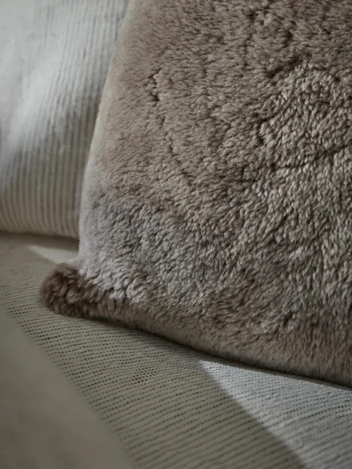 Cox & Cox Sheepskin & Faux Fur|Cushions<Arusha Cushion Cover - Taupe
