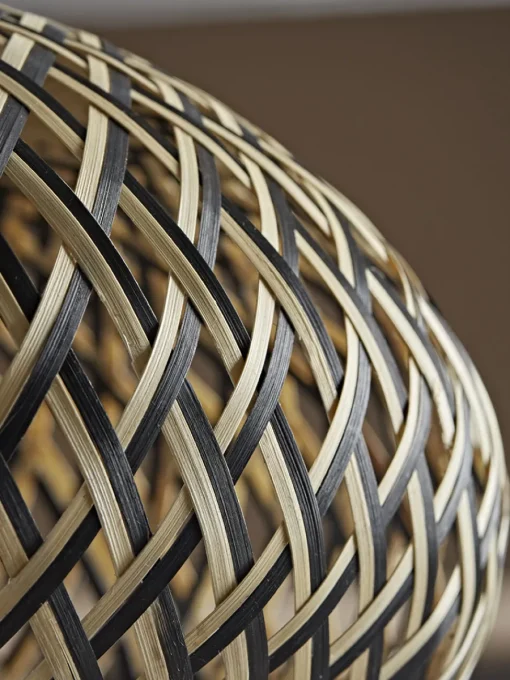 Cox & Cox Pendants<Black & Natural Woven Pendant - Small