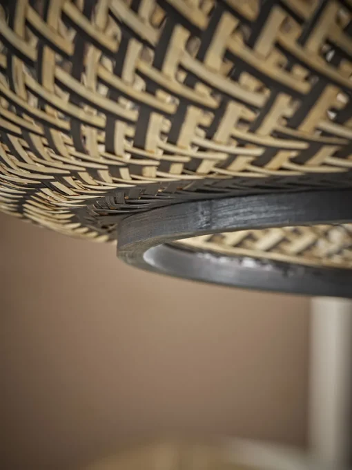 Cox & Cox Pendants<Black & Natural Woven Pendant - Small