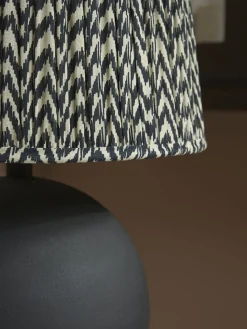 Cox & Cox Table Lamps|Bedside Lights<Black Chevron Table Lamp