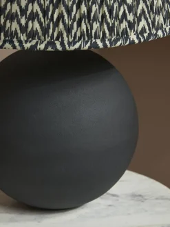 Cox & Cox Table Lamps|Bedside Lights<Black Chevron Table Lamp