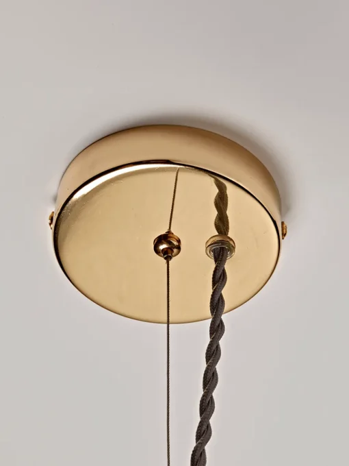Cox & Cox Pendants<Blue & Brass Pendant Light