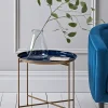 Cox & Cox Side Tables<Blue & Gold Tray Table