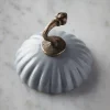 Cox & Cox Hardware|Hooks & Hook Racks<Ceramic Scalloped Wall Hook - Blue