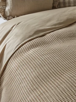 Cox & Cox Bedding|Bedding<Chunky Waffle Duvet Set - Super King