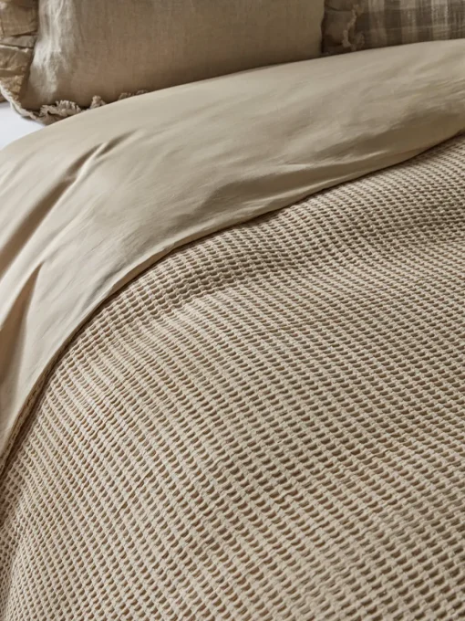 Cox & Cox Bedding|Bedding<Chunky Waffle Duvet Set - Super King