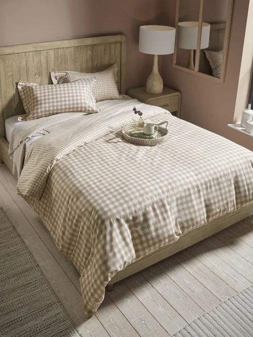 Cox & Cox Bedding|Bedding<Cotton Gingham Duvet Cover Set - King