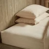 Cox & Cox Bedding|Bedding<Cotton King Fitted Sheet- Flax