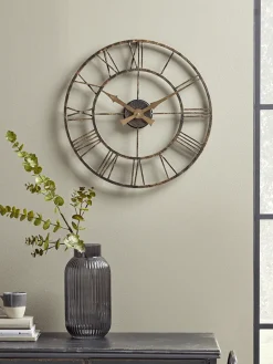 Cox & Cox Decorative Outdoors<Distressed Indoor Outdoor Clock - Medium