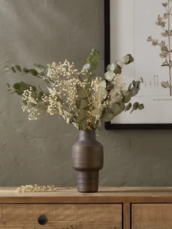 Cox & Cox Faux Plants & Flowers<Dried Eucalyptus & Gypsophila Bouquet