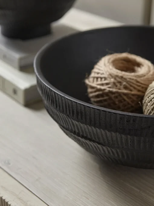 Cox & Cox Bowls, Dishes & Trinket Boxes<Etched Mango Wood Bowl - Large