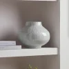 Cox & Cox Vases<Etched Metal Vase - Grey