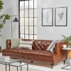 Cox & Cox Sofas<Fenn Sofa - Tan Leather