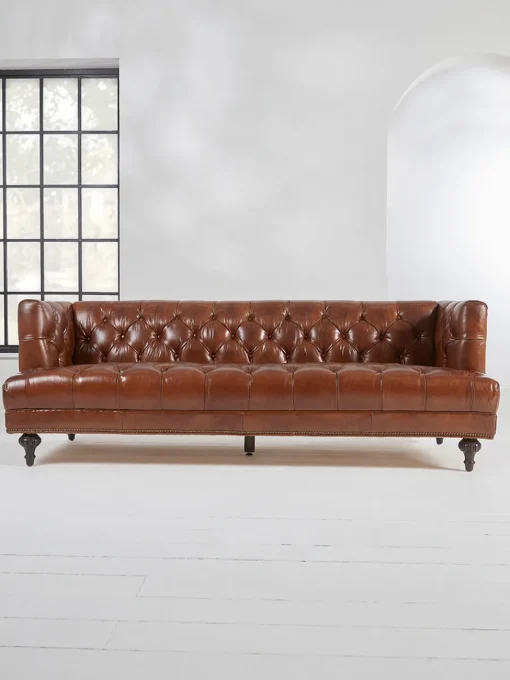 Cox & Cox Sofas<Fenn Sofa - Tan Leather