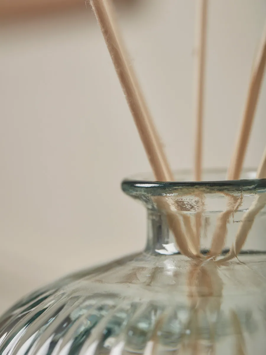 Cox & Cox Vases<Fluted Recycled Glass Bottle Vase