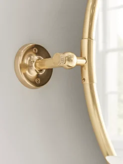 Cox & Cox Round Mirrors|Bathroom Mirrors<French Round Wall Mirror - Brass
