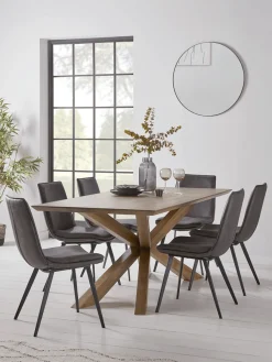 Cox & Cox Dining Tables<Geo Rustic Oak Dining Table - 2m