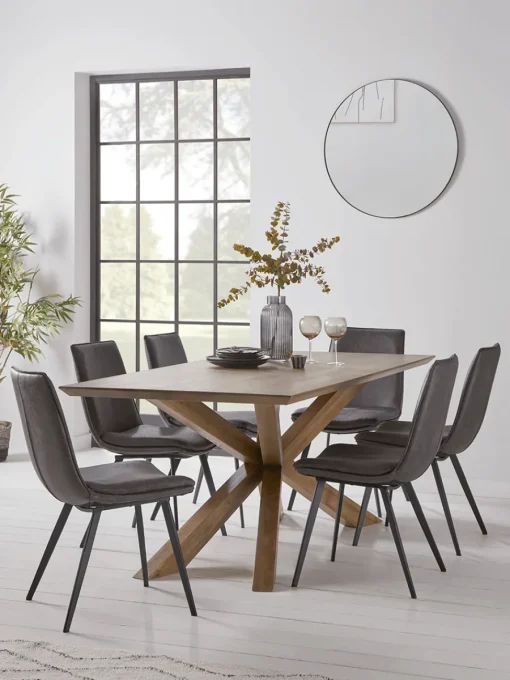 Cox & Cox Dining Tables<Geo Rustic Oak Dining Table - 2m