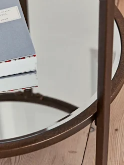 Cox & Cox Side Tables<Glass Display Side Table - Aged Bronze