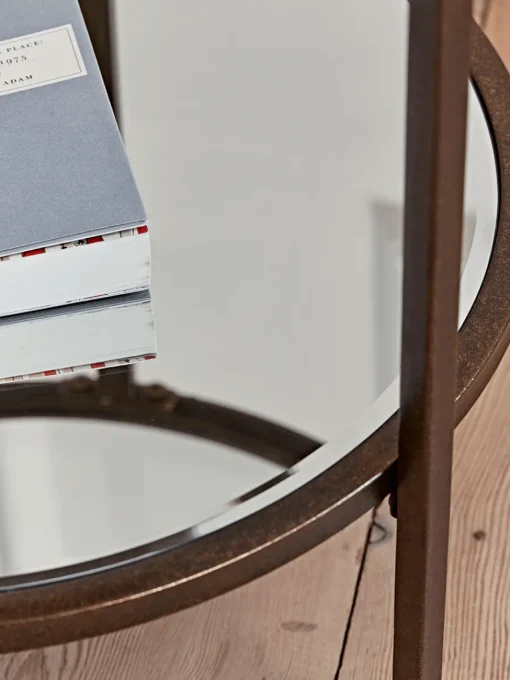 Cox & Cox Side Tables<Glass Display Side Table - Aged Bronze