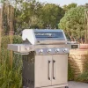 Cox & Cox Outdoor Cooking<Gourmet Gas & Charcoal Stainless Steel BBQ - 4 Burner