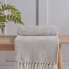 Cox & Cox Throws<Grey Chevron Throw