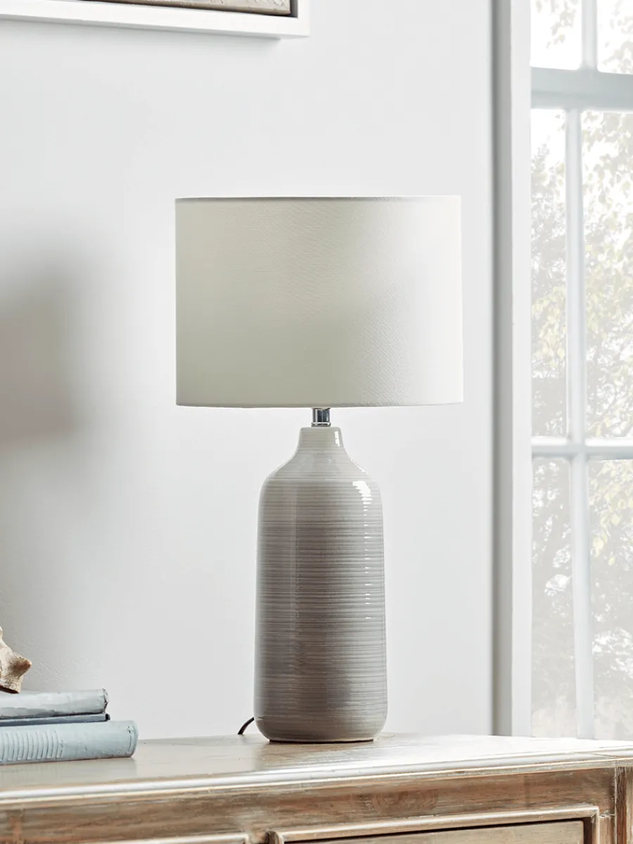 Cox & Cox Table Lamps<Grey Ombre Table Lamp