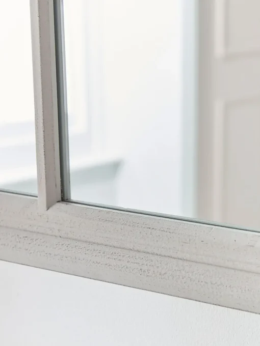 Cox & Cox Decorative Mirrors|Wall Mirrors<Grey Panelled Window Mirror