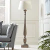 Cox & Cox Floor Lamps<Greywash Turned Floor Lamp