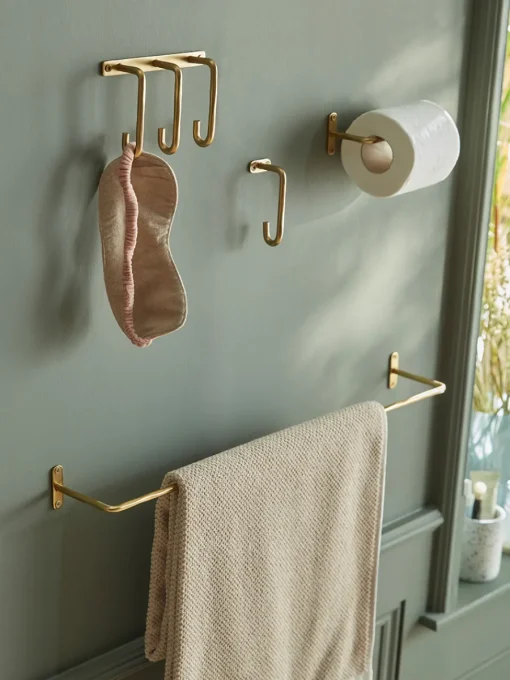Cox & Cox Hooks & Hook Racks<Hammered Brass Single Hook