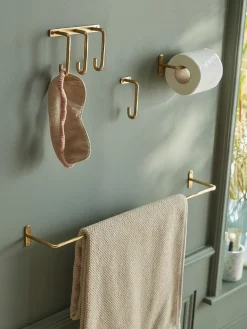 Cox & Cox Hooks & Hook Racks<Hammered Brass Triple Hook