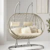 Cox & Cox Occasional Chairs<Indoor Outdoor Double Hanging Chair - Grey