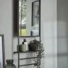 Cox & Cox Wall Mirrors<Industrial Mirror Shelf Rack