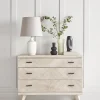 Cox & Cox Chests Of Drawers|Chests Of Drawers<Limewashed Parquet Chest of Drawers