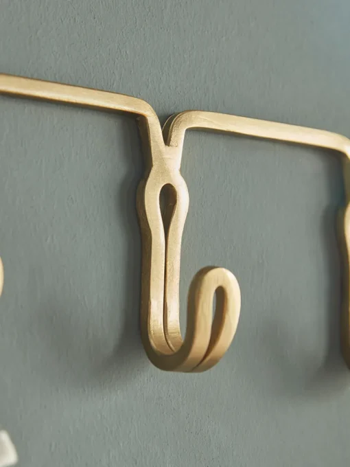 Cox & Cox Hooks & Hook Racks<Looped Brass Hooks