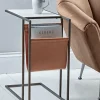 Cox & Cox Side Tables<Marble Side Table with Magazine Rack - Slim