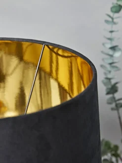 Cox & Cox Table Lamps<Navy & Brass Table Lamp