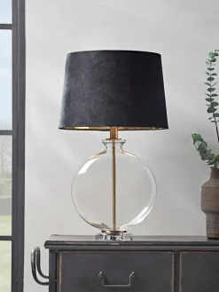 Cox & Cox Table Lamps<Navy & Brass Table Lamp