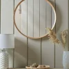 Cox & Cox Wall Mirrors<Oak Deep Framed Mirror - Round