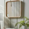 Cox & Cox Wall Mirrors<Oak Deep Framed Mirror - Squoval
