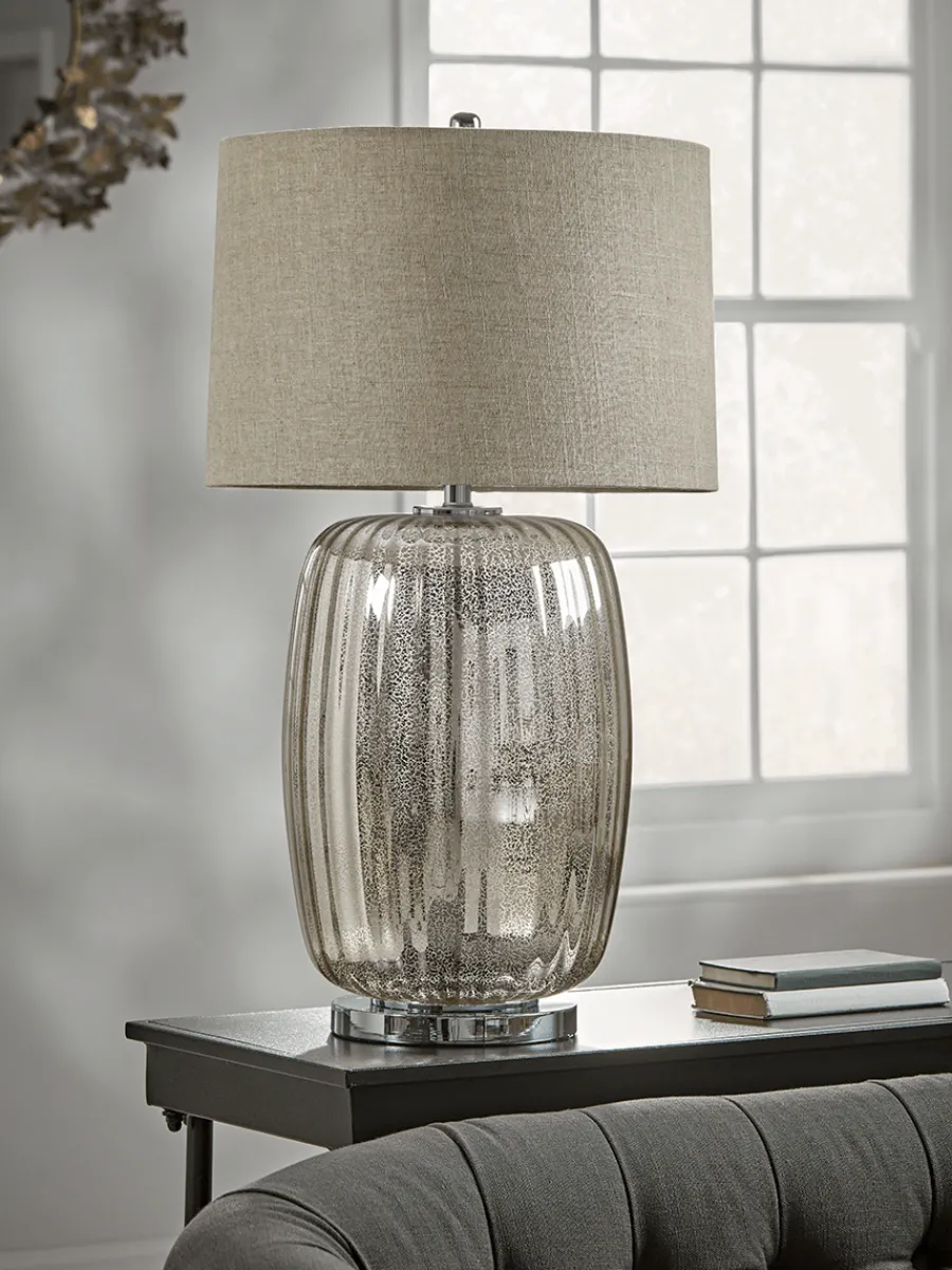 Cox & Cox Table Lamps<Oversized Mercuried Glass Table Lamp