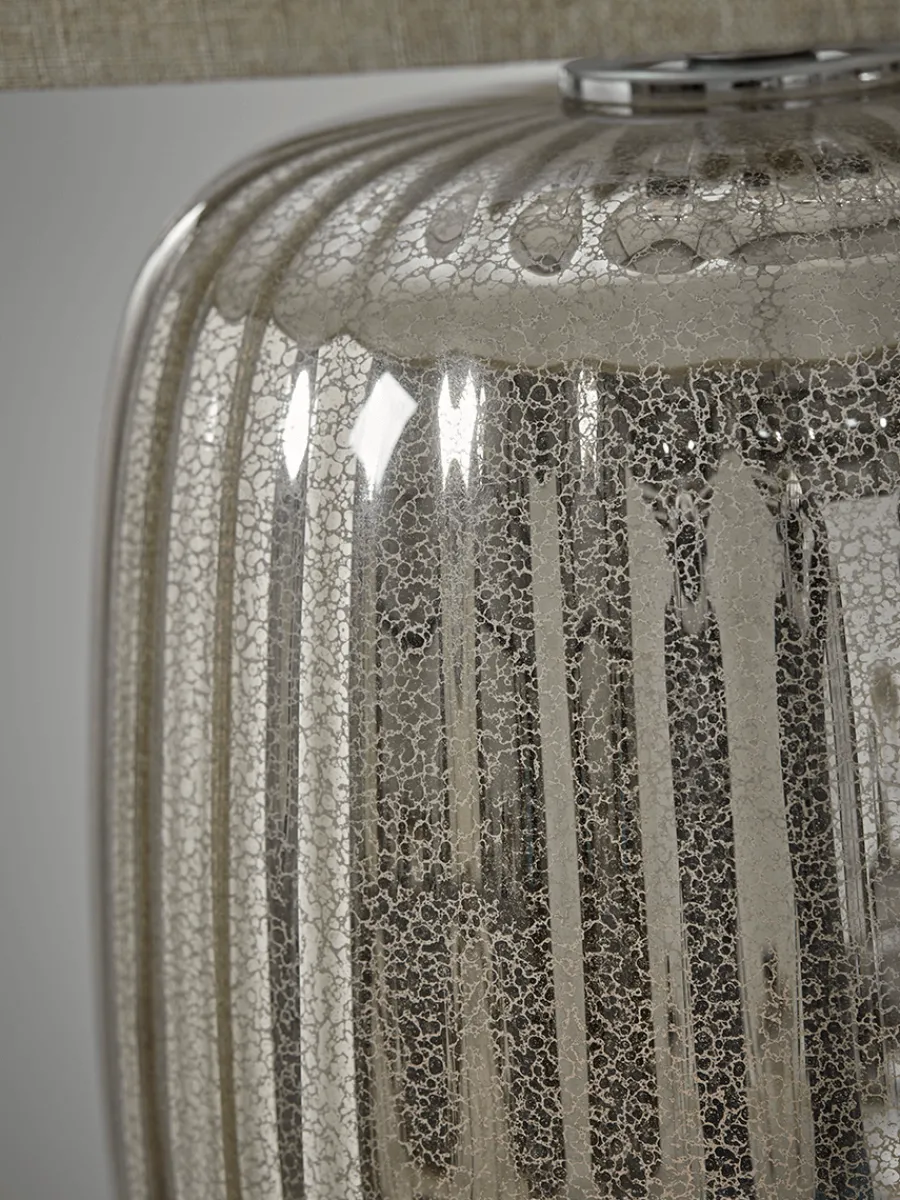 Cox & Cox Table Lamps<Oversized Mercuried Glass Table Lamp