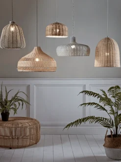 Cox & Cox Pendants<Rattan Dome Pendant
