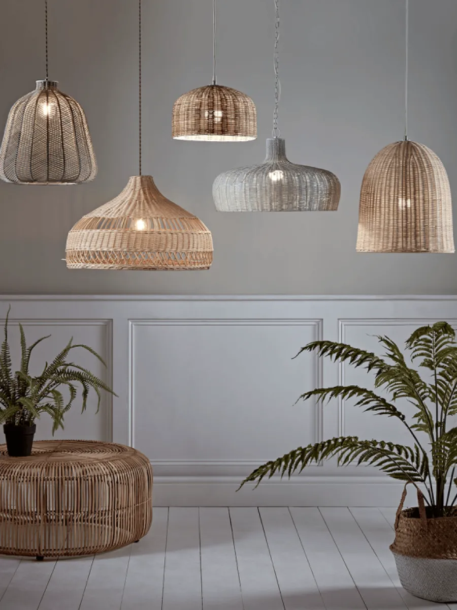 Cox & Cox Pendants<Rattan Dome Pendant