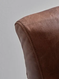 Cox & Cox Occasional Chairs|Armchairs & Loveseats<Relaxed Lounge Chair - Tan Leather